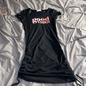 “Good Vibes” T-Shirt Dress